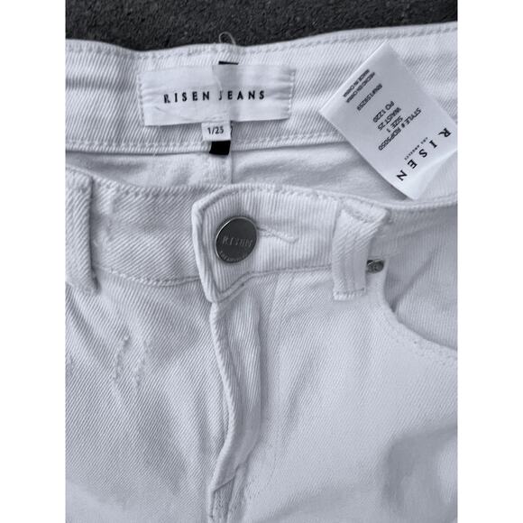 Risen high rise distressed ripped flare jeans size 26x32 - Picture 3 of 5